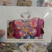Rhinestone Butterfly Bow